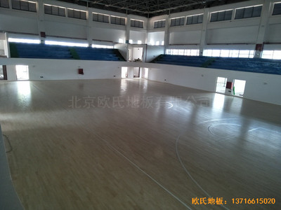 江西贛州天嬌中學運動館體育木地板安裝案例