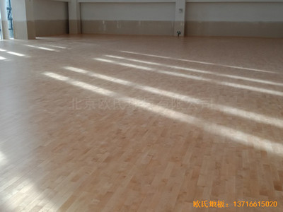 深圳北環中學運動館運動地板施工案例