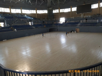 湖南黃花坪體育館運動地板鋪設案例