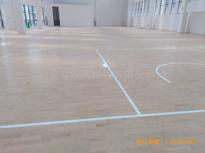 重慶重光小學籃球館體育地板鋪設案例