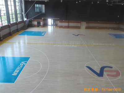 長沙萬科金域行業體育館運動地板施工案例