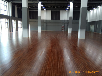 北京亦莊貞觀行業大廈運動場所體育木地板安裝案例