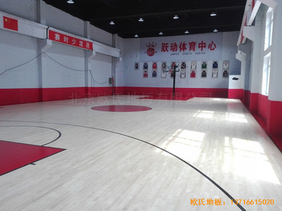 吉林琿春躍動體育中心運動木地板施工案例