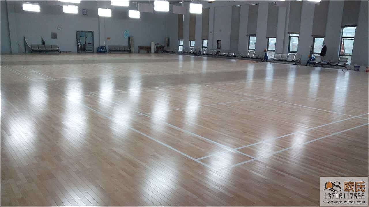 柳州森林消防培訓中心楓木一級運動木地板工程較好的完工