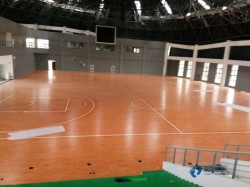 單層龍骨體育場館木地板清潔保養